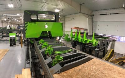 Sawing line for oak in USA